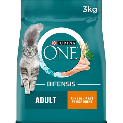 PURINA ONE Adult kip / volkoren granen 3 kg PURINA ONE Adult kip / volkoren granen 3 kg