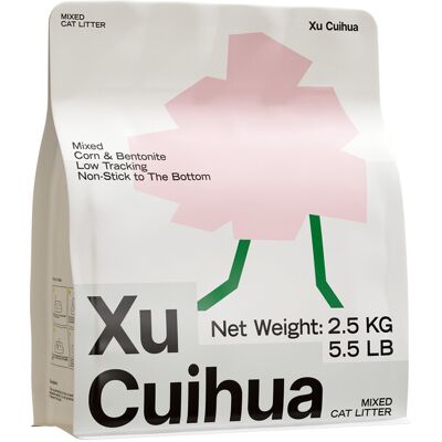 Xu Cuihua XUCUIHUA mineraal- en plantenmengsel kattenbakvulling 2.5kg Xu Cuihua XUCUIHUA mineraal- en plantenmengsel kattenbakvulling 2.5kg