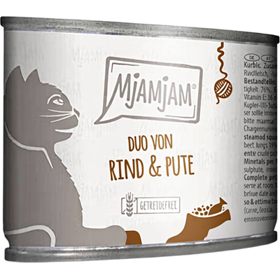 MjAMjAM - DUO van mals rundvlees & goede kalkoen met gestoomde pompoen 200g*6 MjAMjAM - DUO van mals rundvlees & goede kalkoen met gestoomde pompoen 200g*6