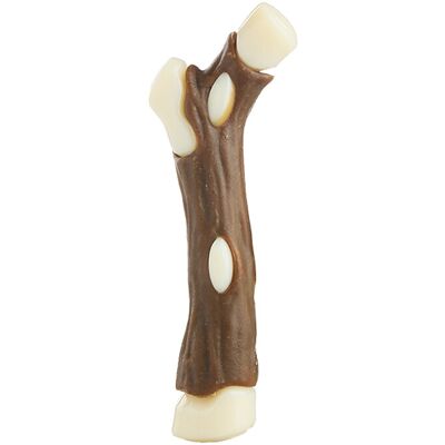 Blinkit takvormig kauwspeeltje voor honden, duurzaam speelgoed van runderleer en nylon voor honden die graag kauwen (17,7 × 7,3 × 3,3 cm) Blinkit takvormig kauwspeeltje voor honden, duurzaam speelgoed van runderleer en nylon voor honden die graag kauwen (17,7 × 7,3 × 3,3 cm)