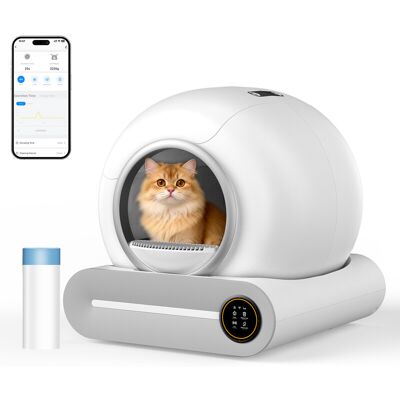 Blinkit Slimme Automatische Kattenbak MSP-01, APP-bediening, 65L Grote Capaciteit, Zelfreinigend & Geurdoderend, Meerdere Modi, Veiligheidssensor & Laag Geluid, Geschikt voor Katten 1-8 kg Blinkit Slimme Automatische Kattenbak MSP-01, APP-bediening, 65L Grote Capaciteit, Zelfreinigend & Geurdoderend, Meerdere Modi, Veiligheidssensor & Laag Geluid, Geschikt voor Katten 1-8 kg