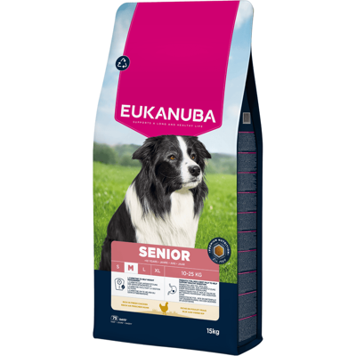 Eukanuba Life Care Senior Medium Hondenvoer met Kip 15 kg Eukanuba Life Care Senior Medium Hondenvoer met Kip 15 kg