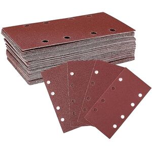 WORKPRO schuurpapierset, 100 stuks klittenband schuurpapier korrel 40/60/80/120, 8 gaten, accessoires voor multischuurmachine en excentrische schuurmachine, voor hout, metaal en verf WORKPRO schuurpapierset, 100 stuks klittenband schuurpapier korrel 40/60/80/120, 8 gaten, accessoires voor multischuurmachine en excentrische schuurmachine, voor hout, metaal en verf