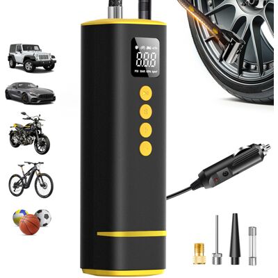 CARSUN Draagbare bedrade autobandenpomp – 12V 150PSI compressor met verlengsnoer voor alle voertuigen CARSUN Draagbare bedrade autobandenpomp – 12V 150PSI compressor met verlengsnoer voor alle voertuigen