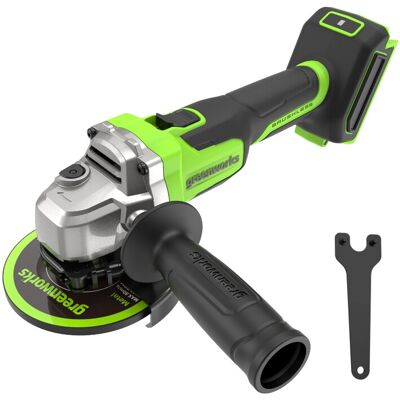 greenworks 24 V borstelloze 3S haakse slijper 125 mm 700 W alleen gereedschap, geen accu's inbegrepen greenworks 24 V borstelloze 3S haakse slijper 125 mm 700 W alleen gereedschap, geen accu's inbegrepen