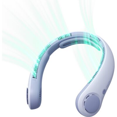 JISULIFE Life 4 draagbare nekkettingventilator, bladloze nekketting, handsfree, 5 snelheidsstanden, 5000 mAh oplaadbaar, stil, voor binnen en buiten, paars JISULIFE Life 4 draagbare nekkettingventilator, bladloze nekketting, handsfree, 5 snelheidsstanden, 5000 mAh oplaadbaar, stil, voor binnen en buiten, paars