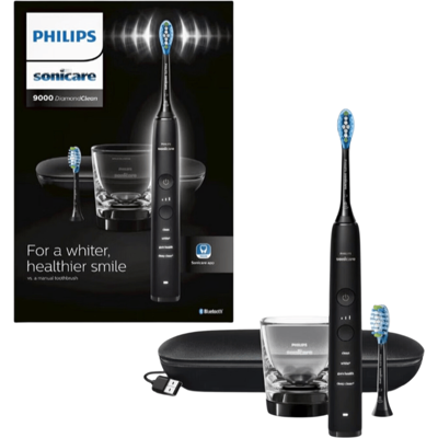 Philips Sonicare DiamondClean 9000 serie - elektrische tandenborstel - oplaadglas - zwart - HX9913/18 Philips Sonicare DiamondClean 9000 serie - elektrische tandenborstel - oplaadglas - zwart - HX9913/18