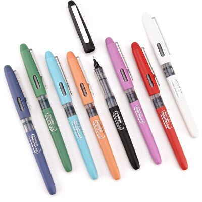 WRITECH Vloeibare Inkt Rollerball, 0,5 mm Extra Fijn Punt, Glad Schrijven Snel Droog Roller Pens 8 Verschillende Kleuren voor Dagboek Schrijven, Tekenen & Schetsen (Vintage) WRITECH Vloeibare Inkt Rollerball, 0,5 mm Extra Fijn Punt, Glad Schrijven Snel Droog Roller Pens 8 Verschillende Kleuren voor Dagboek Schrijven, Tekenen & Schetsen (Vintage)