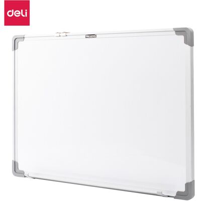 Deli droog uitwisbaar whiteboard, kantoorplanningsbord, 450 x 600 mm, zilver, 1 stuk Deli droog uitwisbaar whiteboard, kantoorplanningsbord, 450 x 600 mm, zilver, 1 stuk