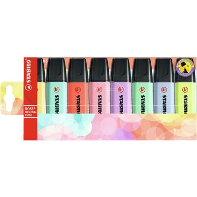 STABILO Boss Pastel Markeerstift - 8 Stuks STABILO Boss Pastel Markeerstift - 8 Stuks