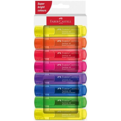 Faber-Castell Markerset - 8 stuks, Assortiment kleuren Faber-Castell Markerset - 8 stuks, Assortiment kleuren