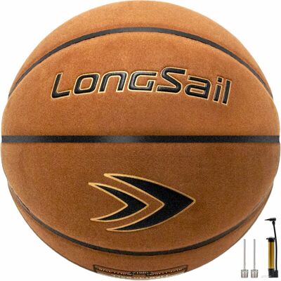 LONGSAIL Premium Basketbal van Composietleer/Microvezelleer Maat 7# Bruin LONGSAIL Premium Basketbal van Composietleer/Microvezelleer Maat 7# Bruin
