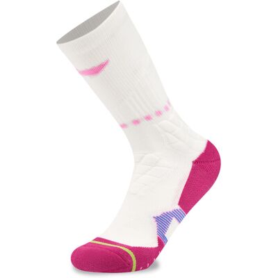 LI-NING Basketbal Verwennende Comfortabele Ademende Halflange Sokken Wit/Neonroze/Fluorescerend Frisgroen XL LI-NING Basketbal Verwennende Comfortabele Ademende Halflange Sokken Wit/Neonroze/Fluorescerend Frisgroen XL