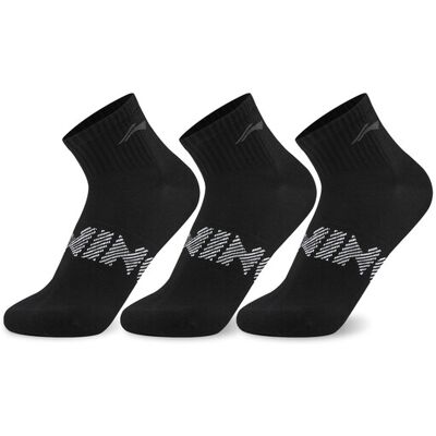LI-NING low cut sokken (3-pack) new black/new black/new black L AWTW007-1H LI-NING low cut sokken (3-pack) new black/new black/new black L AWTW007-1H
