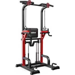 Pooboo C773 Power Tower optrekstang en dipstation met weerstandsverdelend kussen, multifunctioneel in hoogte verstelbaar krachttrainingsapparaat voor thuisfitness, 480 lbs Pooboo C773 Power Tower optrekstang en dipstation met weerstandsverdelend kussen, multifunctioneel in hoogte verstelbaar krachttrainingsapparaat voor thuisfitness, 480 lbs