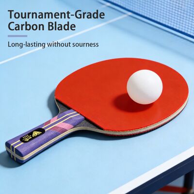 Double Fish Diamant-serie 8‑sterren professioneel tafeltennisracket, shakehand-model, single-hand Double Fish Diamant-serie 8‑sterren professioneel tafeltennisracket, shakehand-model, single-hand