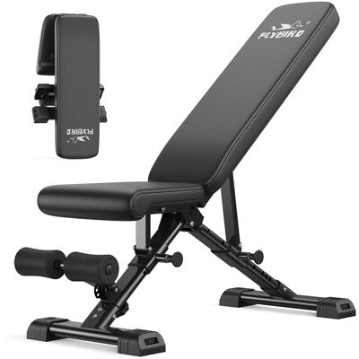 FED Fitness FLYBIRD Multifunctionele houtbank, verstelbare professionele trainingsbank met 363 kg draagvermogen voor thuisfitness, snelle aanpassing, ruimtebesparend opvouwbaar, 80% voorgemonteerd FED Fitness FLYBIRD Multifunctionele houtbank, verstelbare professionele trainingsbank met 363 kg draagvermogen voor thuisfitness, snelle aanpassing, ruimtebesparend opvouwbaar, 80% voorgemonteerd