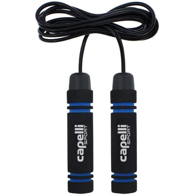Capelli Sport verzwaard springtouw van 1 lb 9 voet afneembaar gewicht MMA boksen afvallen Crossfit fitness thuiswork-out snel springtouw verstelbaar Capelli Sport verzwaard springtouw van 1 lb 9 voet afneembaar gewicht MMA boksen afvallen Crossfit fitness thuiswork-out snel springtouw verstelbaar