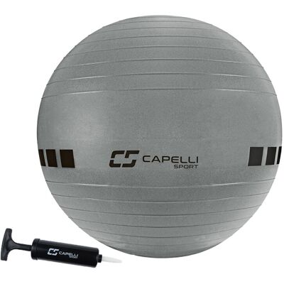 Capelli Sport 65cm Oefenbal Oefenbal Yoga Bal voor Fitness, Evenwicht, Stabiliteit of Zwangerschap, Gym Bal voor Core Workout, Fysiotherapie, Yoga Bal Stoel voor Kantoor, Anti-Slip Anti-Klap Capelli Sport 65cm Oefenbal Oefenbal Yoga Bal voor Fitness, Evenwicht, Stabiliteit of Zwangerschap, Gym Bal voor Core Workout, Fysiotherapie, Yoga Bal Stoel voor Kantoor, Anti-Slip Anti-Klap