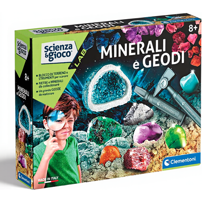 Clementoni Mineralen en Geoden - Wetenschapsset voor Kinderen Clementoni Mineralen en Geoden - Wetenschapsset voor Kinderen