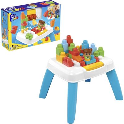 Mega Bloks Bouwset Tafel met Blokken - 25 stuks, 40,4 x 34,8 x 28,1 cm Mega Bloks Bouwset Tafel met Blokken - 25 stuks, 40,4 x 34,8 x 28,1 cm