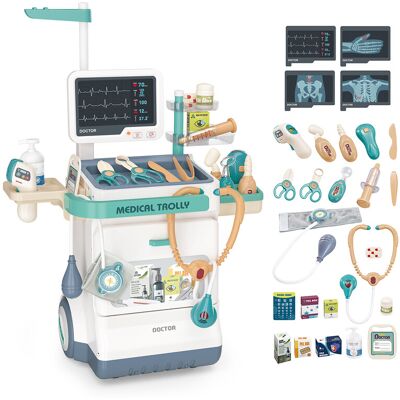 UINLE Baby Medische behandelingstafel, met röntgenbeeldscherm en ecg combinatiekit (inclusief licht en geluid, inclusief 4 AG10 + 4 AG13 knoopcellen, exclusief 2 AAA-batterijen) UINLE Baby Medische behandelingstafel, met röntgenbeeldscherm en ecg combinatiekit (inclusief licht en geluid, inclusief 4 AG10 + 4 AG13 knoopcellen, exclusief 2 AAA-batterijen)