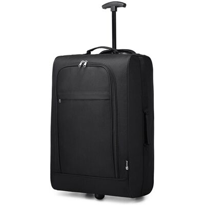 Kono Softshell lichte cabin koffer 53x36x18 cm met 2 wielen, luchtvaartgoedgekeurd handbagage voor Ryanair EasyJet BA Kono Softshell lichte cabin koffer 53x36x18 cm met 2 wielen, luchtvaartgoedgekeurd handbagage voor Ryanair EasyJet BA