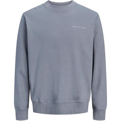 Jack & Jones grijze heren trui Ronde hals Regular fit Geen zakken Tekst patroon Duurzaam Lange mouw Grijs XXL Jack & Jones grijze heren trui Ronde hals Regular fit Geen zakken Tekst patroon Duurzaam Lange mouw Grijs XXL