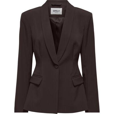 Only bruine dames blazer Revers kraag Slim Fit Klepzakken Gemeleerd patroon Knoopsluiting Duurzaam Lange mouw Bruin 34 Only bruine dames blazer Revers kraag Slim Fit Klepzakken Gemeleerd patroon Knoopsluiting Duurzaam Lange mouw Bruin 34