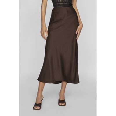 Vila bruine dames rok Regular fit Glans Duurzaam High waist Bruin 36 Vila bruine dames rok Regular fit Glans Duurzaam High waist Bruin 36