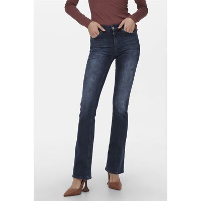 Only blauwe dames jeans Blush Regular waist Used washed wassing Flared fit 5-Pocket zakken Knoop- en ritssluiting Regular waist Blauw XS/30 Only blauwe dames jeans Blush Regular waist Used washed wassing Flared fit 5-Pocket zakken Knoop- en ritssluiting Regular waist Blauw XS/30