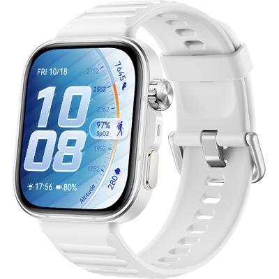 Huawei WATCH FIT 5 Pro / Wit / Fluoroelastromer band / Titanium en saffierglas / GPS / ECG / Bluetooth 6.0 / Smartwatch / Compatible met iOS en Android Huawei WATCH FIT 5 Pro / Wit / Fluoroelastromer band / Titanium en saffierglas / GPS / ECG / Bluetooth 6.0 / Smartwatch / Compatible met iOS en Android