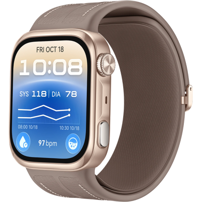 Huawei WATCH D3 Mocha Gold / Bloeddrukmeting / ECG / HRV / Slim en compleet gezondheidsbeheer / Slank en comfortabel design / Compatibel met iOS en Android Huawei WATCH D3 Mocha Gold / Bloeddrukmeting / ECG / HRV / Slim en compleet gezondheidsbeheer / Slank en comfortabel design / Compatibel met iOS en Android