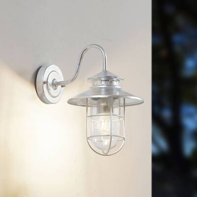 Lindby Naleta Wandlamp - Buiten Staal - Grijs Metaal Lindby Naleta Wandlamp - Buiten Staal - Grijs Metaal