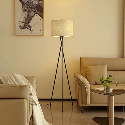 Lindby Soula vloerlamp - Beigekleurig 40cm Lindby Soula vloerlamp - Beigekleurig 40cm