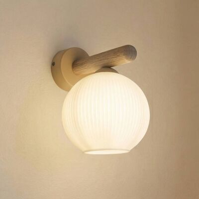TK Lighting Wandlamp Virlo, dimbaar, wit / opaal, Woon-/ Eetkamer, Glas, wandlamp TK Lighting Wandlamp Virlo, dimbaar, wit / opaal, Woon-/ Eetkamer, Glas, wandlamp