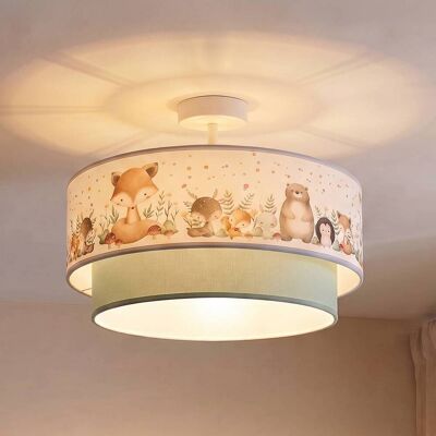 Duolla Plafondlamp Boho, blauw, Kinderkamer, Textiel / Stof / Zijde, plafondlamp Duolla Plafondlamp Boho, blauw, Kinderkamer, Textiel / Stof / Zijde, plafondlamp