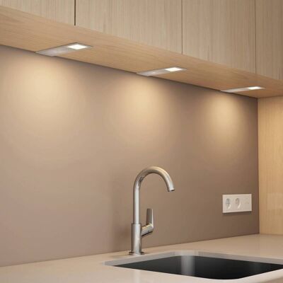 Arcchio LED meubelverlichting Nortra, set van 3, grijs, aluminiumkleurig dimbaar, alu / grijs / zink, Woon-/ Eetkamer, Aluminium, Modern, kastverlichting Arcchio LED meubelverlichting Nortra, set van 3, grijs, aluminiumkleurig dimbaar, alu / grijs / zink, Woon-/ Eetkamer, Aluminium, Modern, kastverlichting