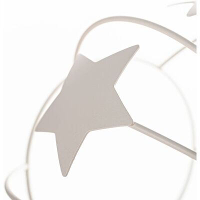 HELam Wandlamp Stars, dimbaar, crème / amber, Woon-/ Eetkamer, metaal, Wandlamp HELam Wandlamp Stars, dimbaar, crème / amber, Woon-/ Eetkamer, metaal, Wandlamp