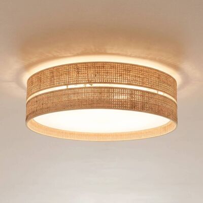 TK Lighting Plafondlamp Calma, dimbaar, crème / amber, Woon-/ Eetkamer, plafondlamp TK Lighting Plafondlamp Calma, dimbaar, crème / amber, Woon-/ Eetkamer, plafondlamp
