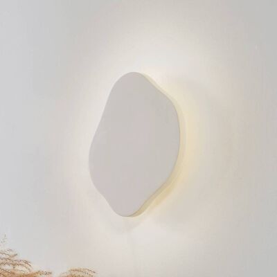Lindby Nielson Wandlamp - LED, Wit Keramiek, 30cm Lindby Nielson Wandlamp - LED, Wit Keramiek, 30cm