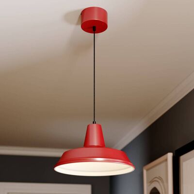 Luminex Hanglamp - Verstelbaar 30-100cm - E27 60W - Rood Luminex Hanglamp - Verstelbaar 30-100cm - E27 60W - Rood