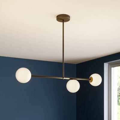 Sigma Gama Moderne Plafondlamp - 3 Lichten Zwart Sigma Gama Moderne Plafondlamp - 3 Lichten Zwart