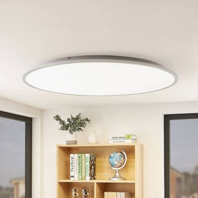 Lindby - LED Plafondlamp 'Narima' Modern Wit - Plafondlamp Lindby - LED Plafondlamp 'Narima' Modern Wit - Plafondlamp