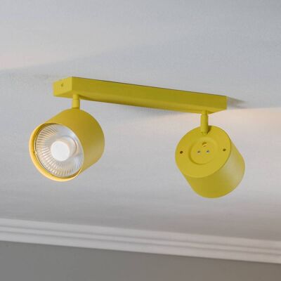 Chloe Verstelbare dubbele plafondspot - Verlichting Chloe Verstelbare dubbele plafondspot - Verlichting