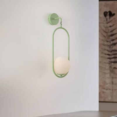 Jupiter - Samba - Groen/Wit - Wandlamp Jupiter - Samba - Groen/Wit - Wandlamp