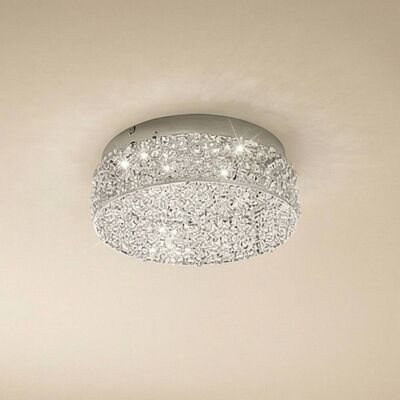 Lucande - Moderne Zilveren LED Plafondlamp Felias Lucande - Moderne Zilveren LED Plafondlamp Felias