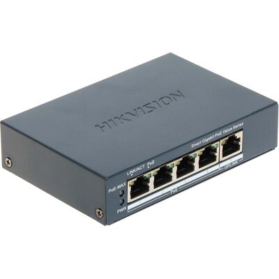 Hikvision DS-3E1505P-EI/M(O-STD) 4-poorts Gigabit DS-3E1505P-EI/M Hikvision DS-3E1505P-EI/M(O-STD) 4-poorts Gigabit DS-3E1505P-EI/M