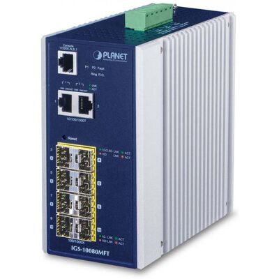 PLANET IGS-10080MFT netwerk-switch Managed Gigabit IGS-10080MFT PLANET IGS-10080MFT netwerk-switch Managed Gigabit IGS-10080MFT
