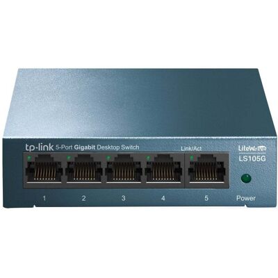 TP-Link LS105G Unmanaged Gigabit Ethernet (10/100/1000) Blauw LS105G TP-Link LS105G Unmanaged Gigabit Ethernet (10/100/1000) Blauw LS105G